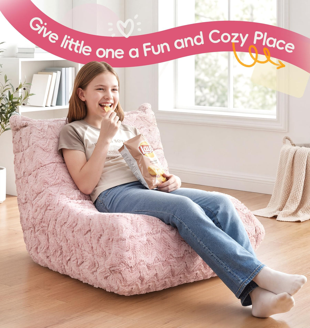 Hobestluk Big Bean Bag Chairs for Adults Fireside BeanBag Couch Togo Sofa