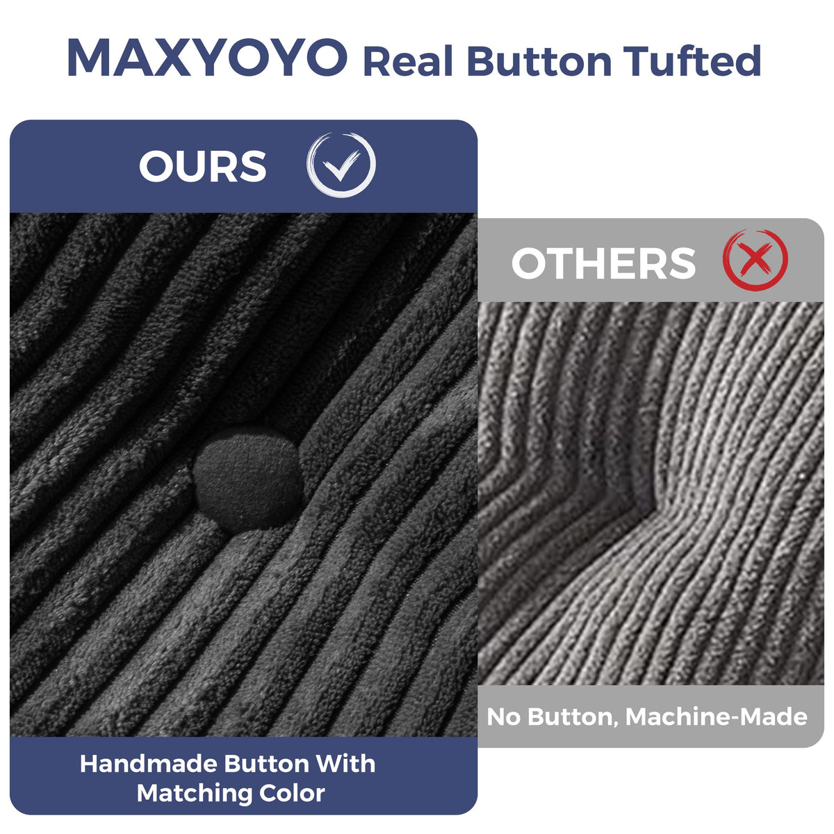 MAXYOYO Folding Sofa Bed, Convertible Chair Bed with Pillow
