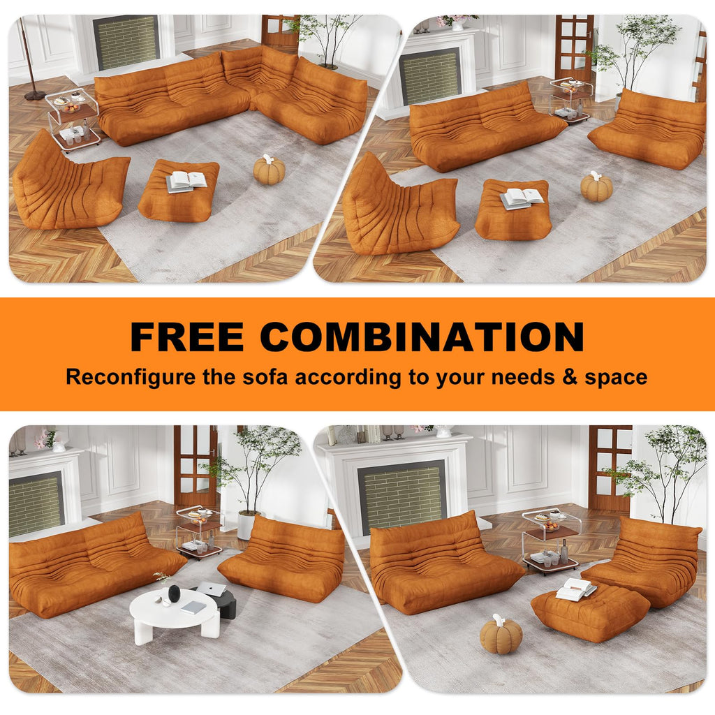 Bean Bag Chair for Adults, Memory Foam Bean Bag Sofa with Waterproof Fabric