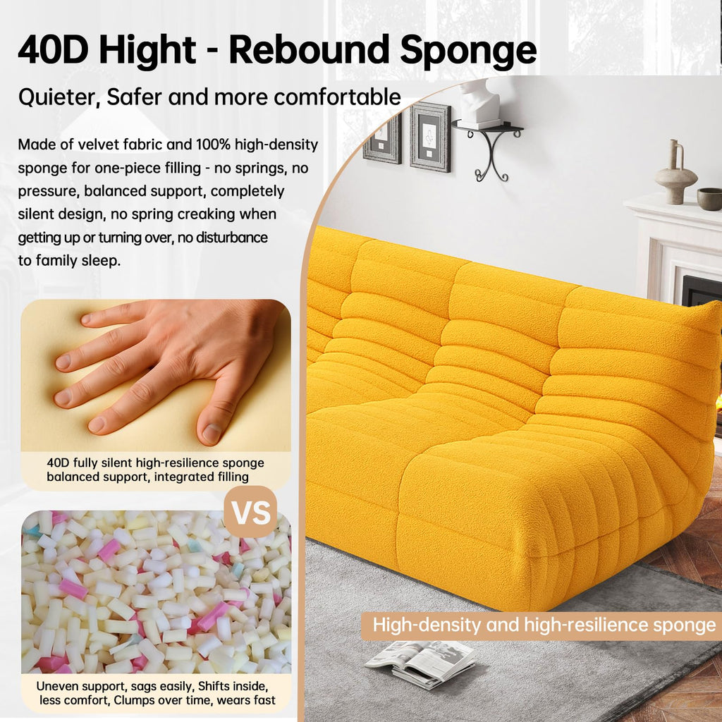 WHGBJA Giant Bean Bag Chair for Adults, Comfy Beanbag with Memory Foam