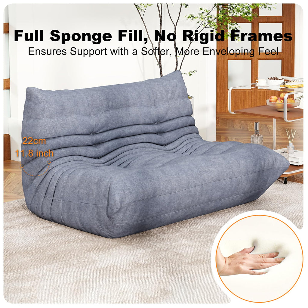 Bean Bag Chair for Adults, Memory Foam Bean Bag Sofa with Waterproof Fabric