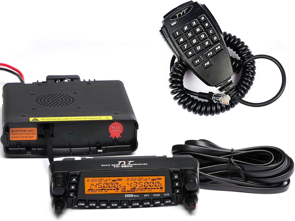 TYT TH-9800 Quad Band Mobile Transceiver 50W Amateur Mobile Car Ham Radio