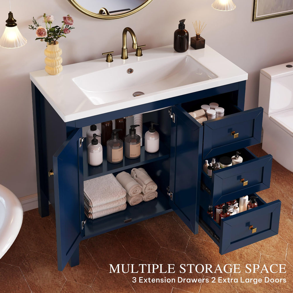 DWVO 36 Inch Bathroom Vanity with Sink