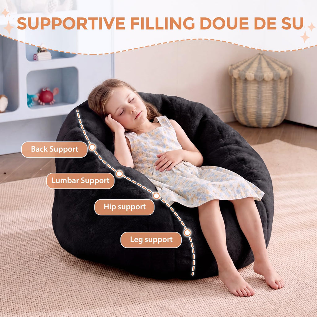 HUGHEAVEN Max Giant Bean Bag Chair, Bean Bag Sofa for Adults & Teens