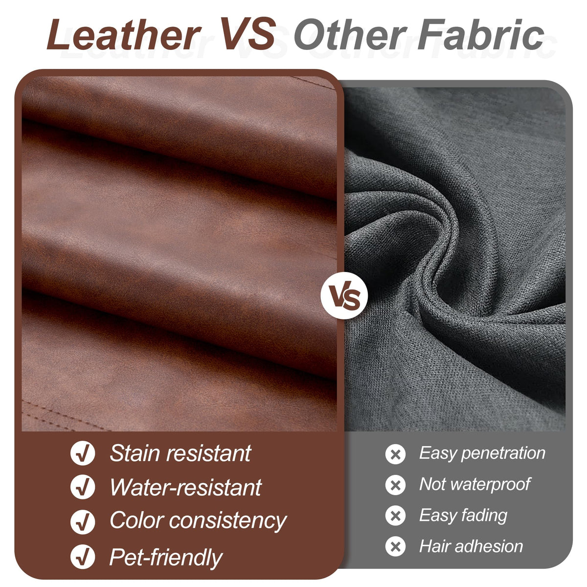 Hobestluk Bean Bag Chair Adult Leather Togo Chair Memory Foam Living Room