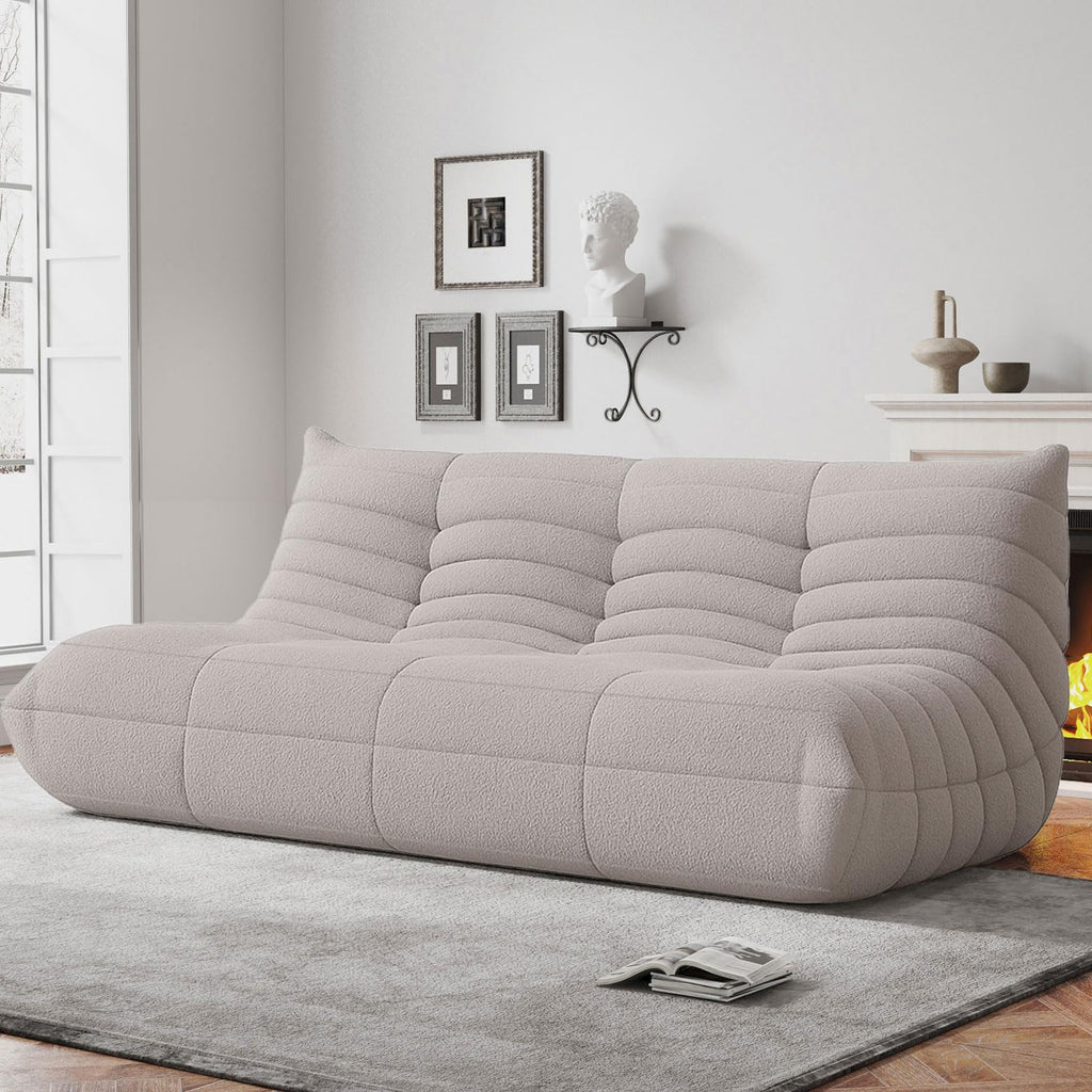 WHGBJA Giant Bean Bag Chair for Adults, Comfy Beanbag with Memory Foam