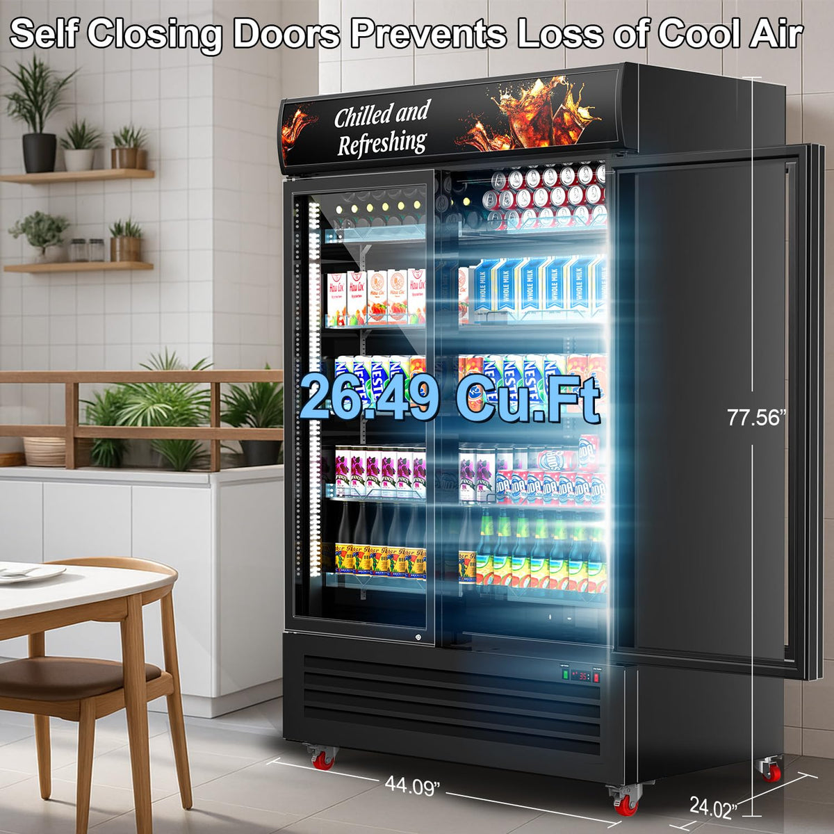 Tylza 24" Dual Zone Wine and Beverage Cooler Quiet Compressor