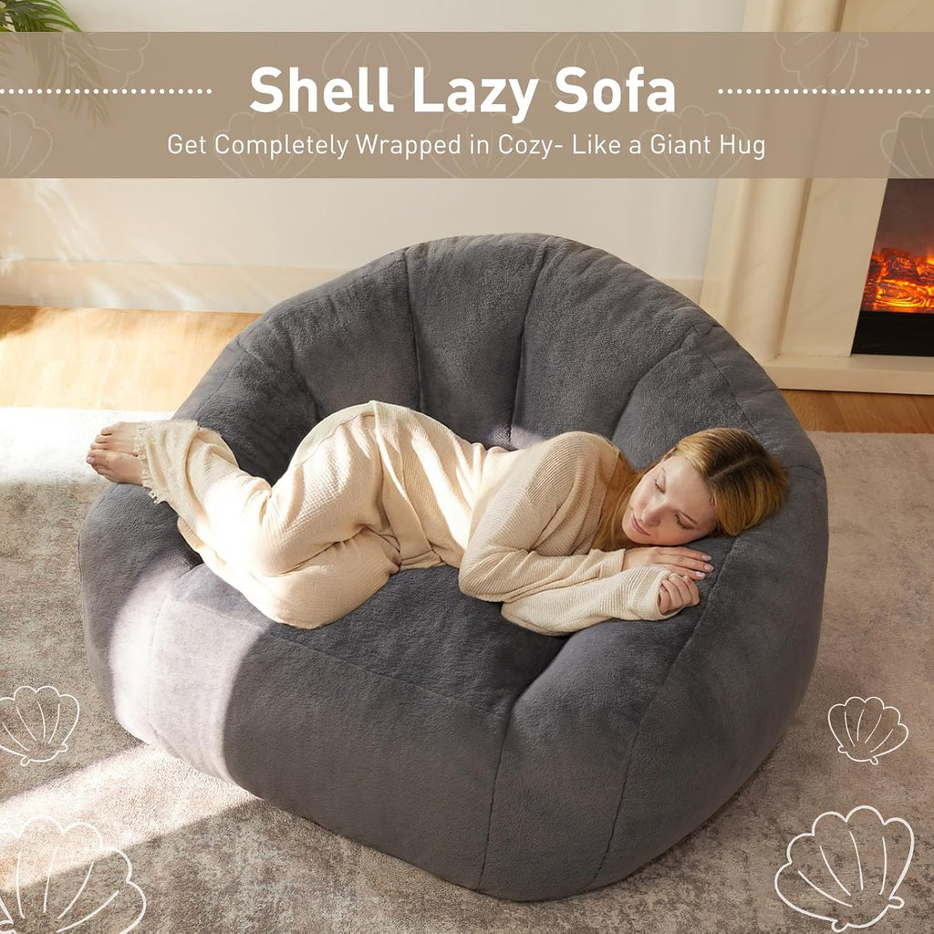 HUGHEAVEN Max Giant Bean Bag Chair, Bean Bag Sofa for Adults & Teens