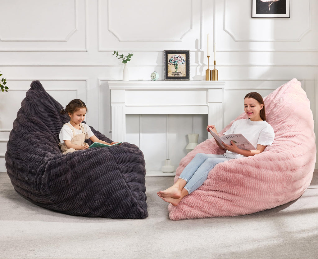 Hobestluk Adult Bean Bag Chair 3 in 1 Convertible Large Bean Bag Sofa