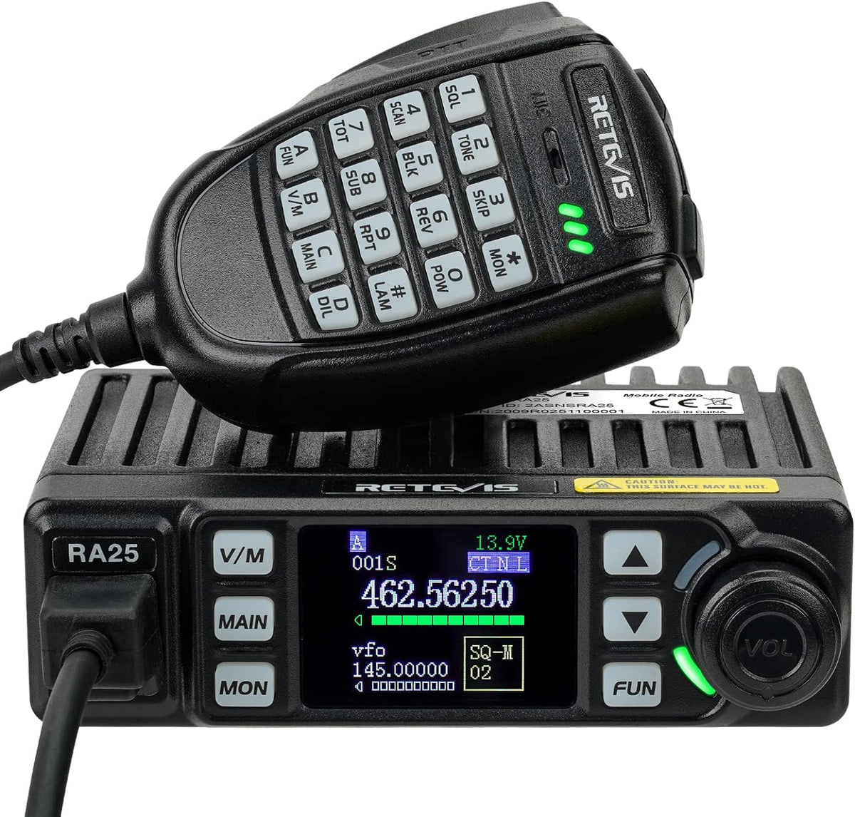 Retevis RA25 GMRS Mobile Radio, Long Range GMRS Radio Mobile Transceiver