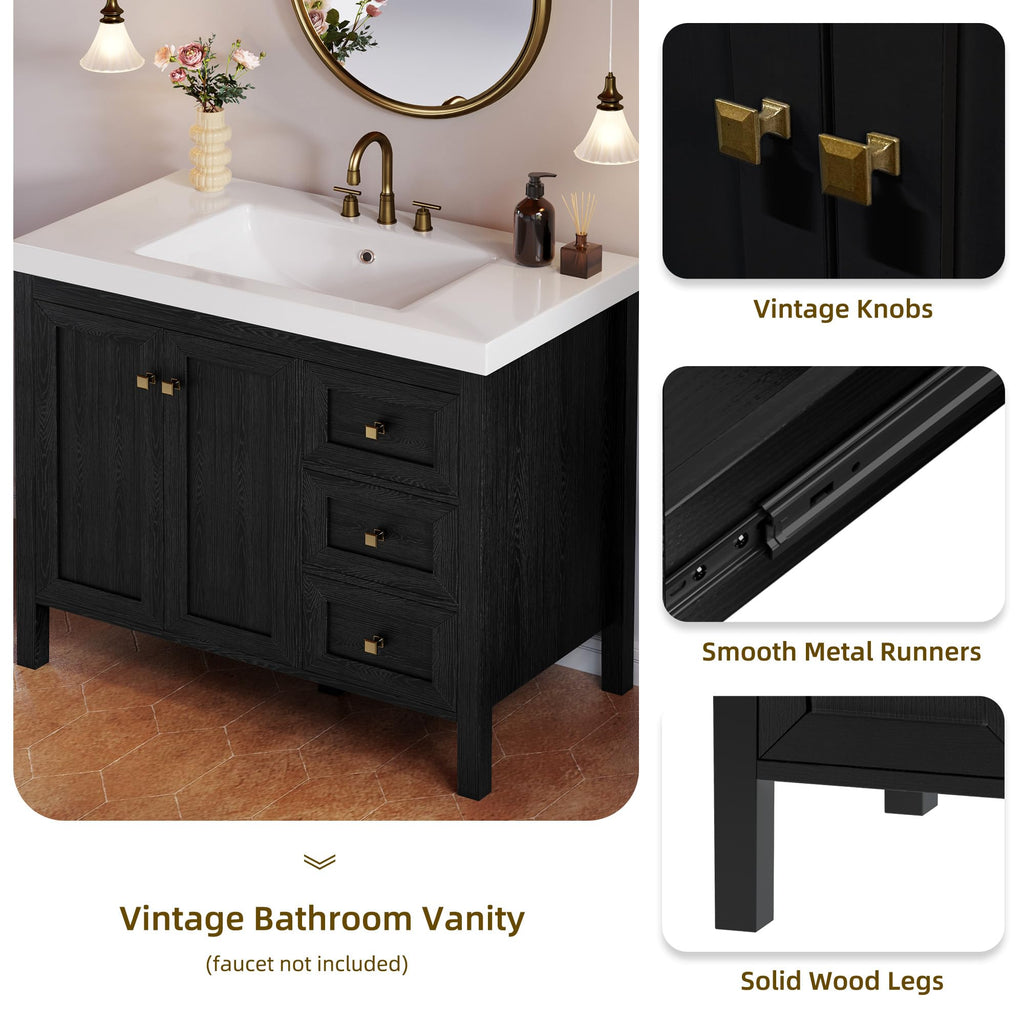 DWVO 36 Inch Bathroom Vanity with Sink