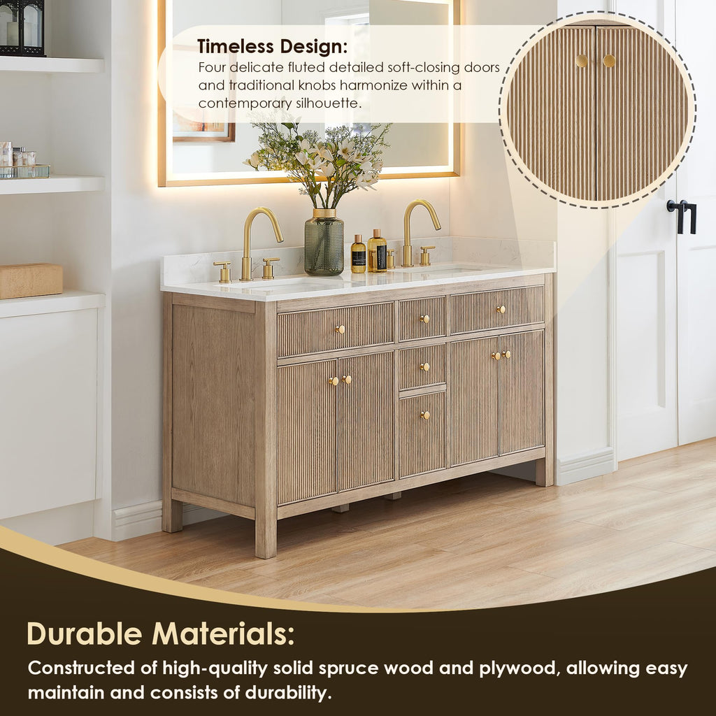 48 Inch Bathroom Vanity with Sink Modern Single Vanities with Countertop