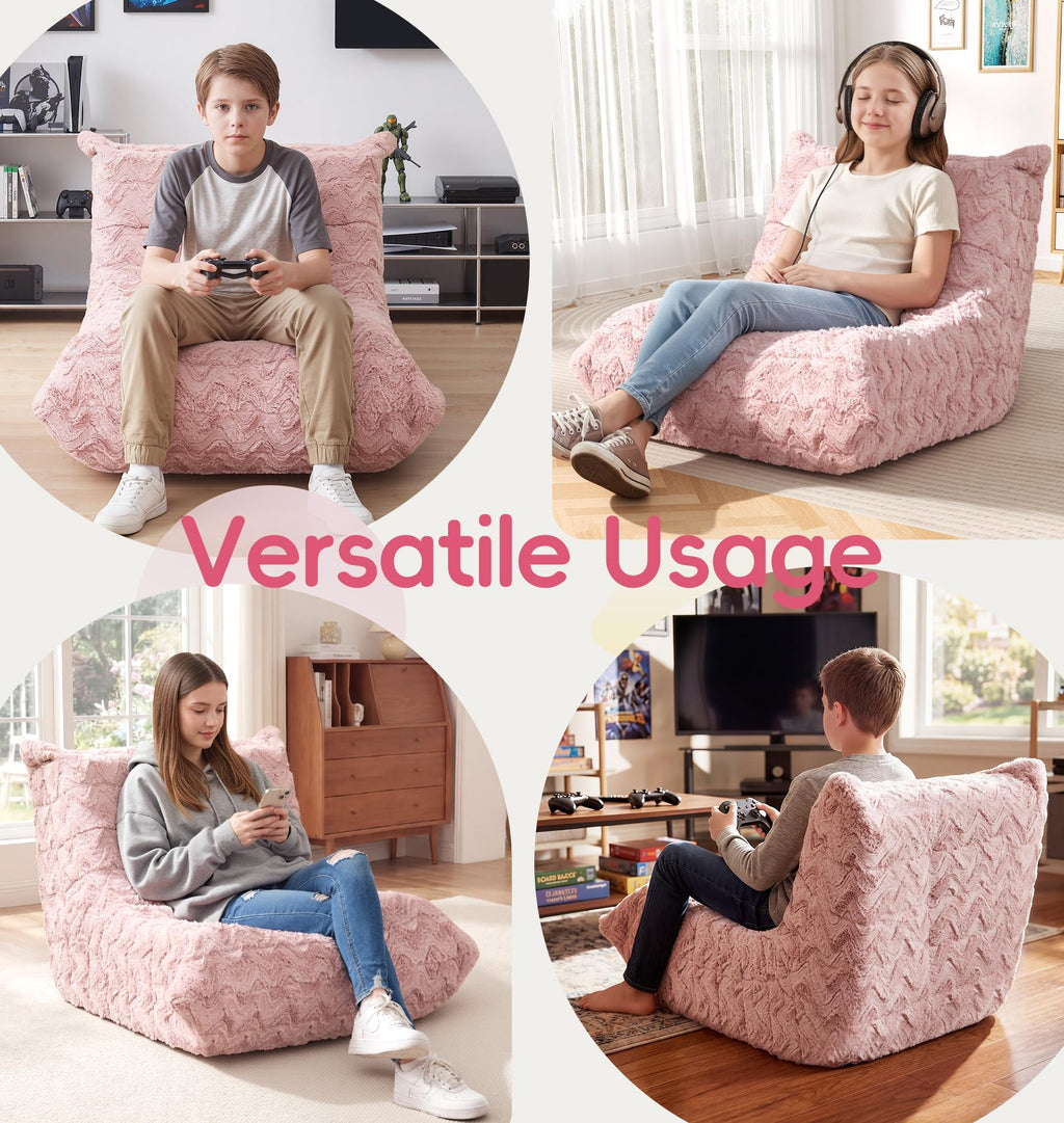 Hobestluk Big Bean Bag Chairs for Adults Fireside BeanBag Couch Togo Sofa
