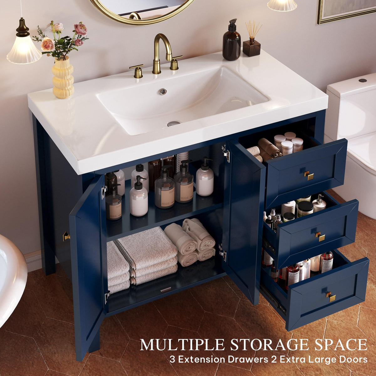 DWVO 36 Inch Bathroom Vanity with Sink