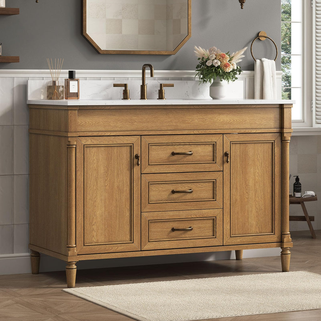 48 inch Bathroom Vanity with Sink, Green