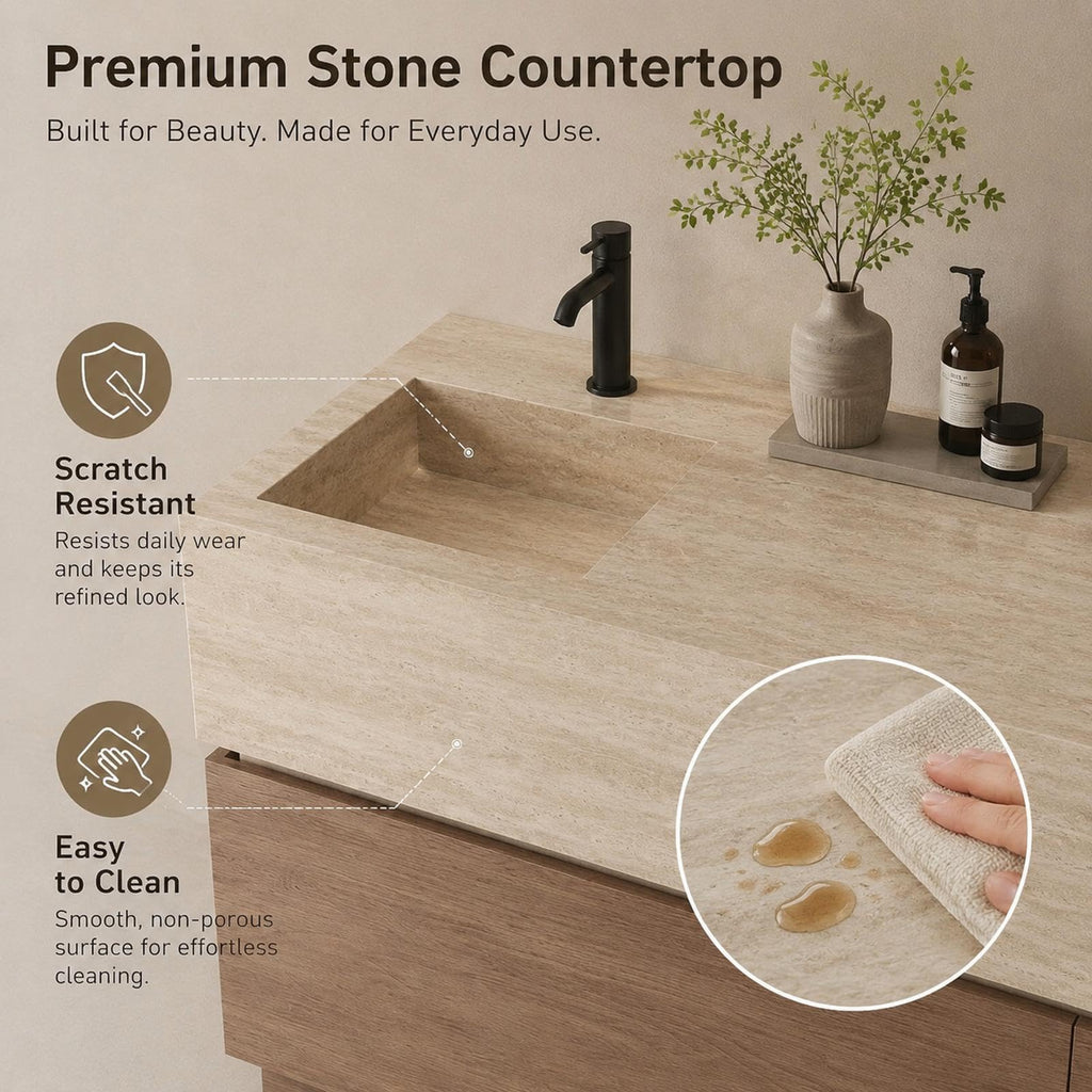 72 in Double-Sink Freestanding Bathroom Vanity with LED Mirror