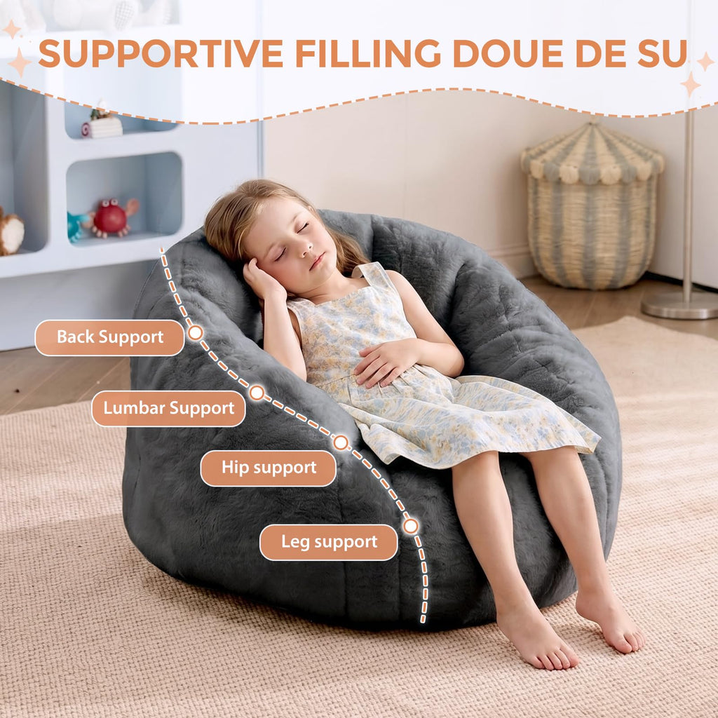 HUGHEAVEN Max Giant Bean Bag Chair, Bean Bag Sofa for Adults & Teens