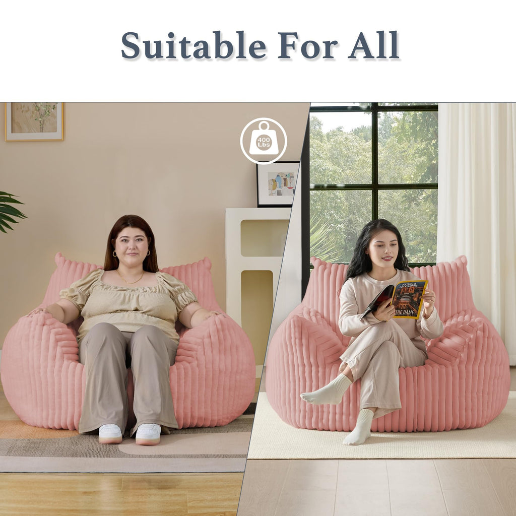 3-in-1 Giant Bean Bag Chair for Adults & Kids, Convertible Floor Sofa to Mattress, Memory Foam Beanbag Chair with Washable Cover, Multi Functional Lounge Couch for Bedroom, Living Room (Dark Grey)