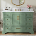 48 Inch Bathroom Vanity with Sink, Fully Assembled, Green