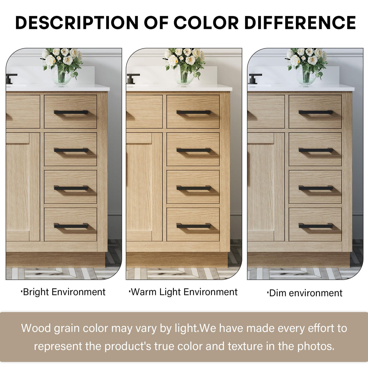 WELLFOR 36-Inch Bathroom Vanity with Sink W/ 2 Doors & 4 Drawers & 1 Flip Drawer,Navy Blue Vanity W/Matte Black Handles
