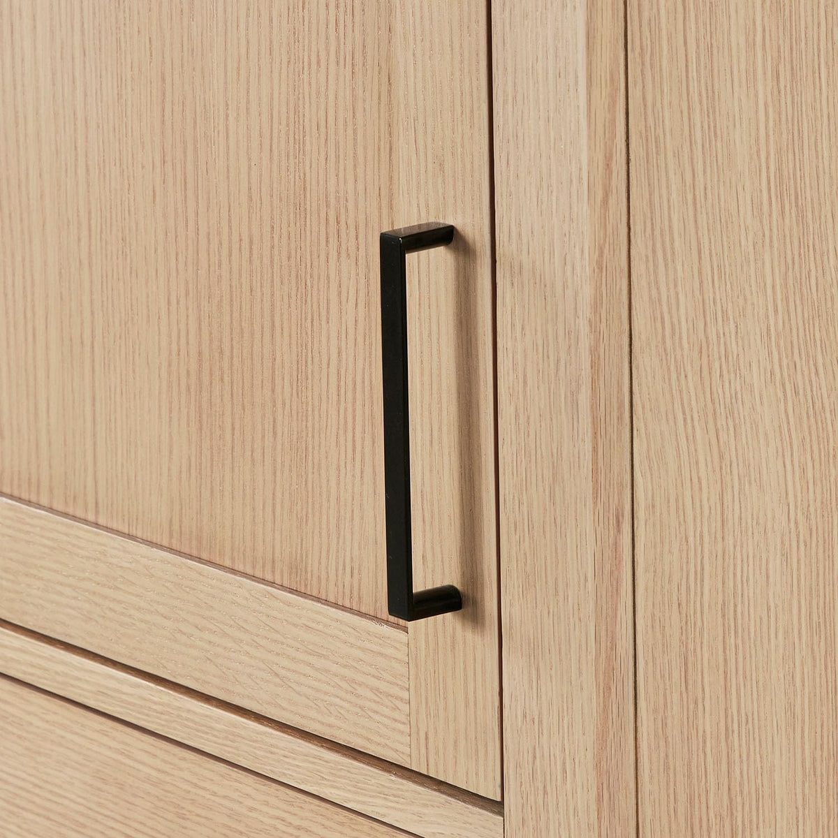 ARIEL Hepburn 92 Inch Includes 20 Inch Linen Cabinet and 1 of 72 Inch Double Rectangle Sink Bathroom Vanity with Carrara White Quartz Countertop 1.5 Inch in Natural Oak