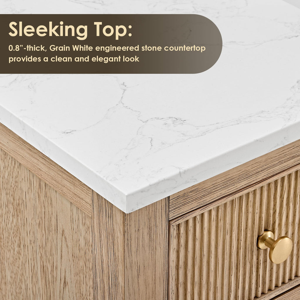 48 Inch Bathroom Vanity with Sink Modern Single Vanities with Countertop