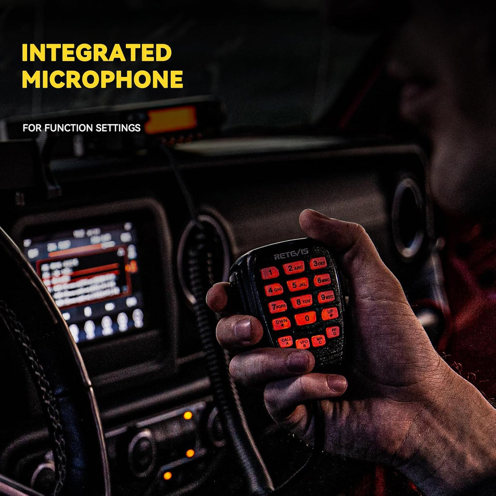 Retevis RA87 GMRS Mobile Radio, High Power Mobile Transceiver Base Station