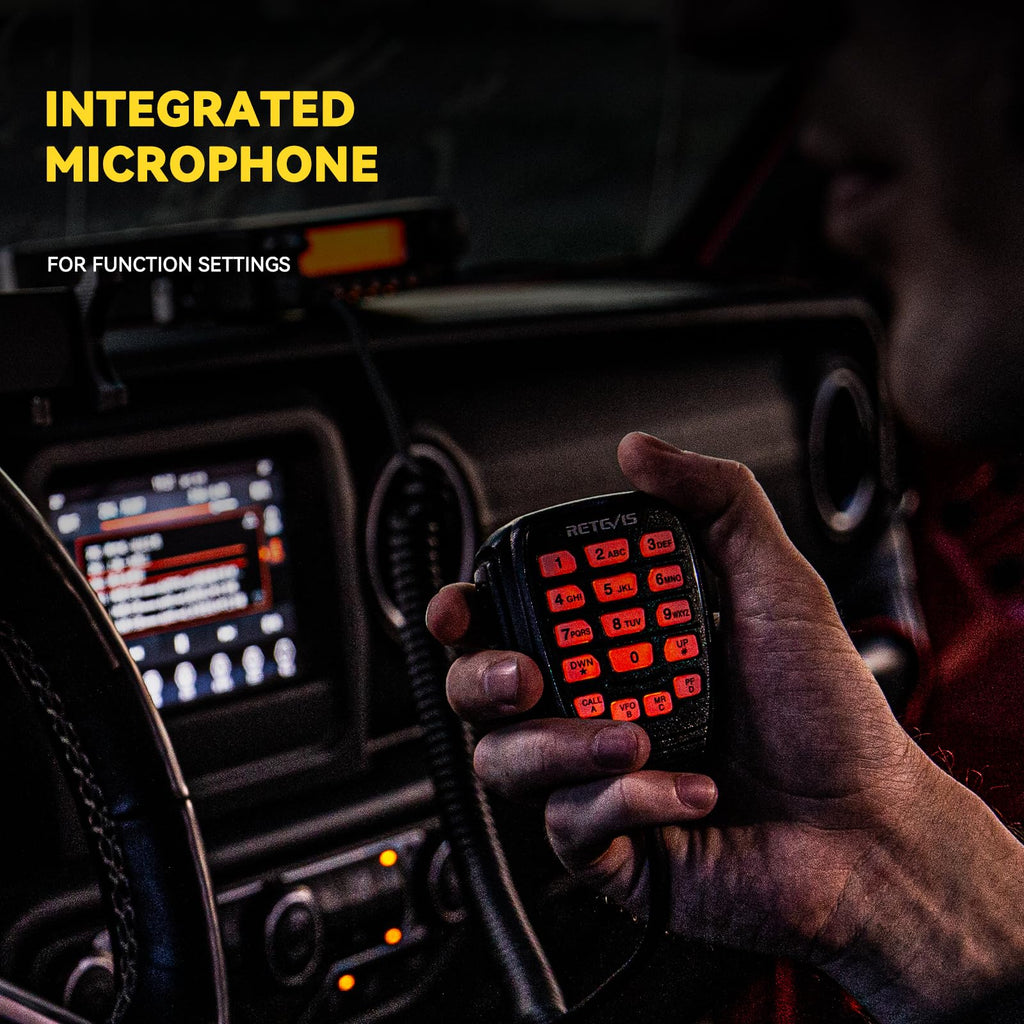 Retevis RA87 GMRS Mobile Radio, High Power Mobile Transceiver Base Station