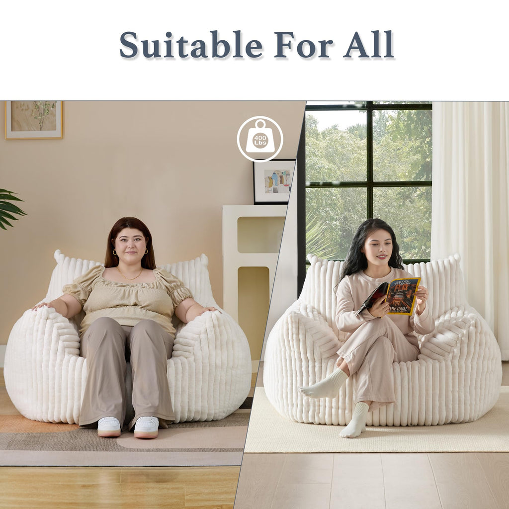 3-in-1 Giant Bean Bag Chair for Adults & Kids, Convertible Floor Sofa to Mattress, Memory Foam Beanbag Chair with Washable Cover, Multi Functional Lounge Couch for Bedroom, Living Room (Dark Grey)