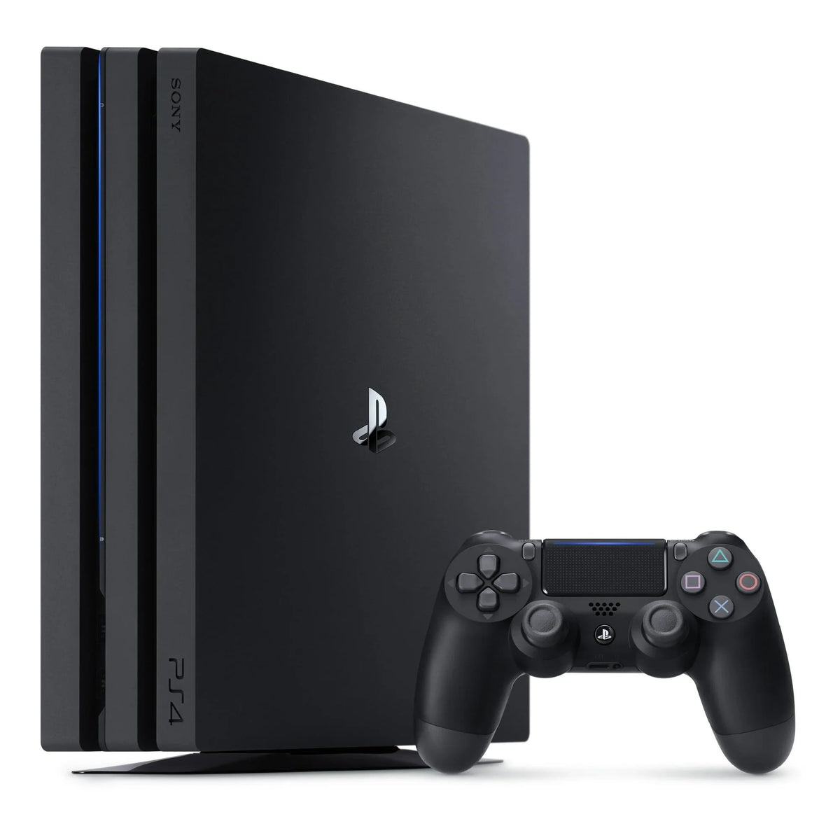 PlayStation 4 Pro 1TB Gaming Console Black with Charging Dock Headset 2 Controller Bolt Axtion Like New