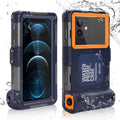 UrbanX Professional [15m/50ft] Swimming Diving Surfing Snorkeling Photo Video Fluid Protective Case Liquid Housing for HTC 10 Lifestyle And all Phones Up to 6.9 Inch LCD with Lanyard
