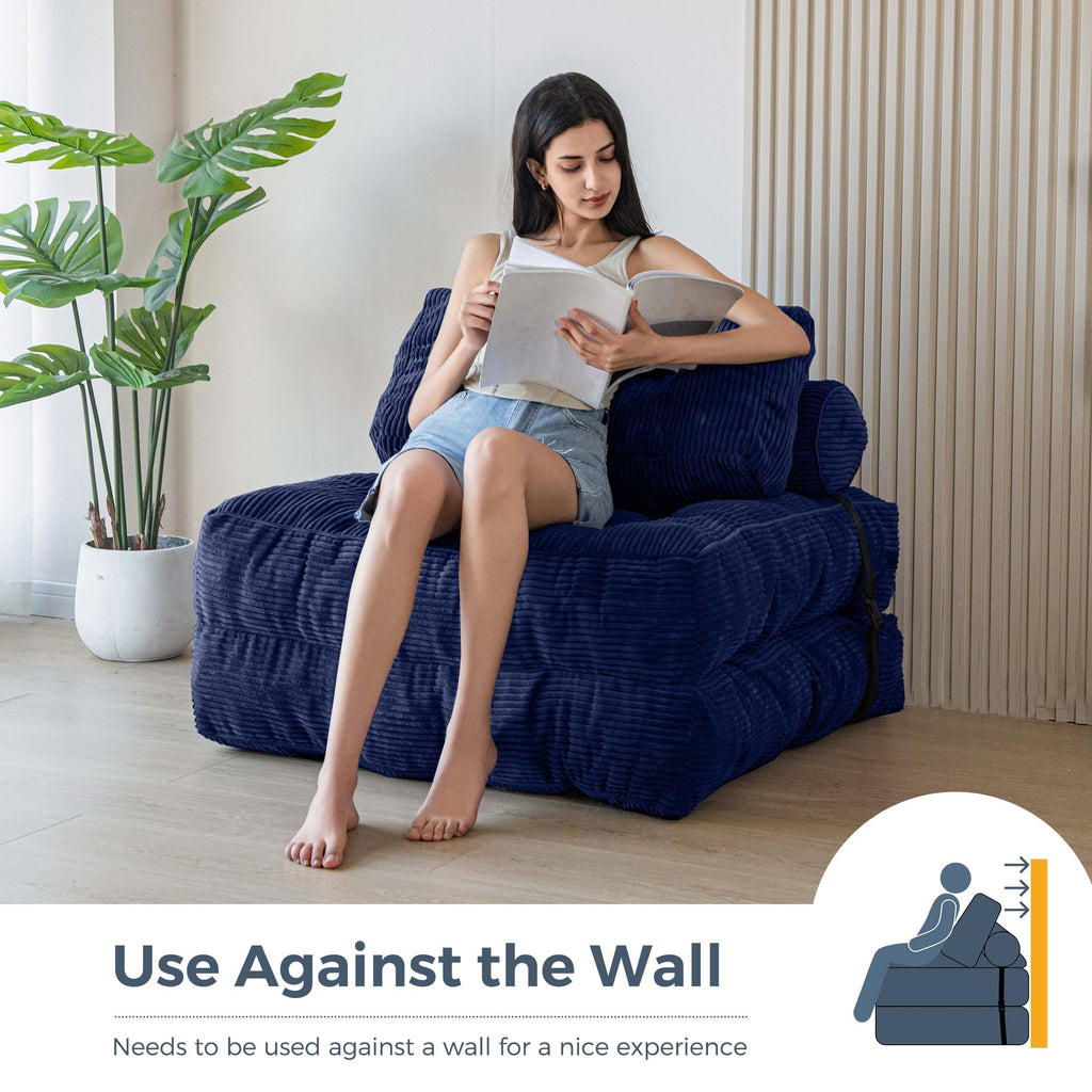 MAXYOYO Folding Sofa Bed, Convertible Chair Bed with Pillow