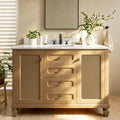 48 Inch Bathroom Vanity with Sink, Fully Pre-Assembled, Light Oak