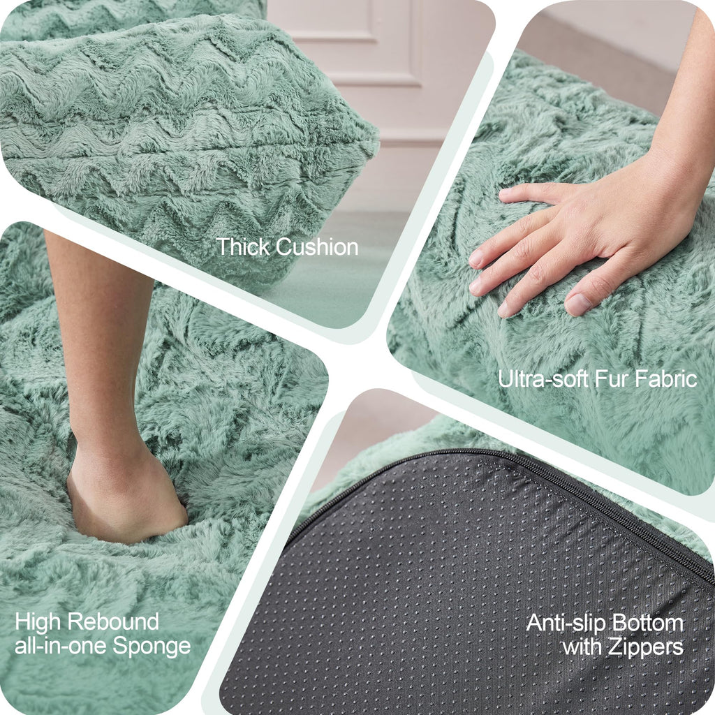 Hobestluk Big Bean Bag Chairs for Adults Fireside BeanBag Couch Togo Sofa