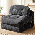 Folding Sofa Bed, Convertible Sleeper Chair with Back Support and Pillow