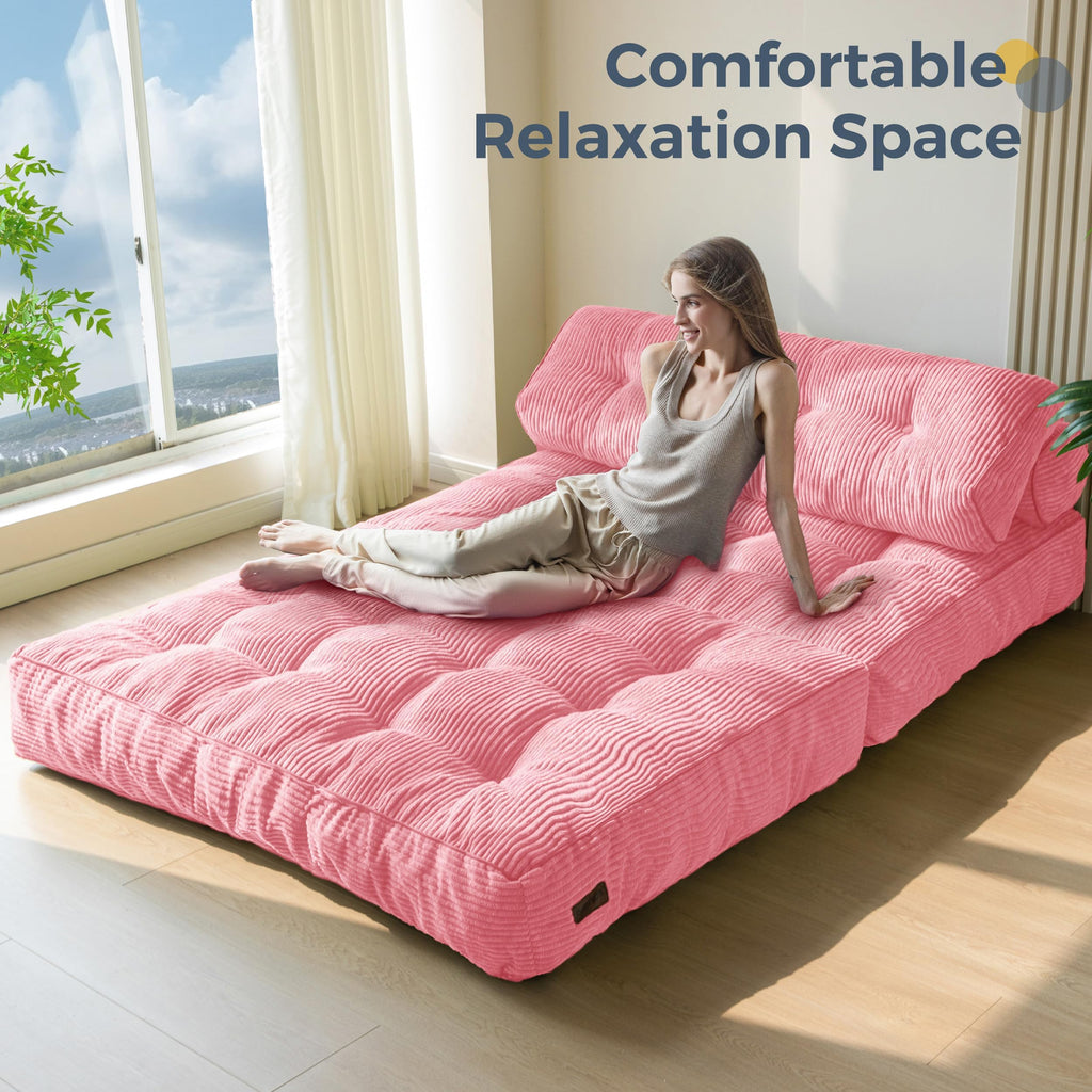 MAXYOYO Folding Sofa Bed, Convertible Chair Bed with Pillow