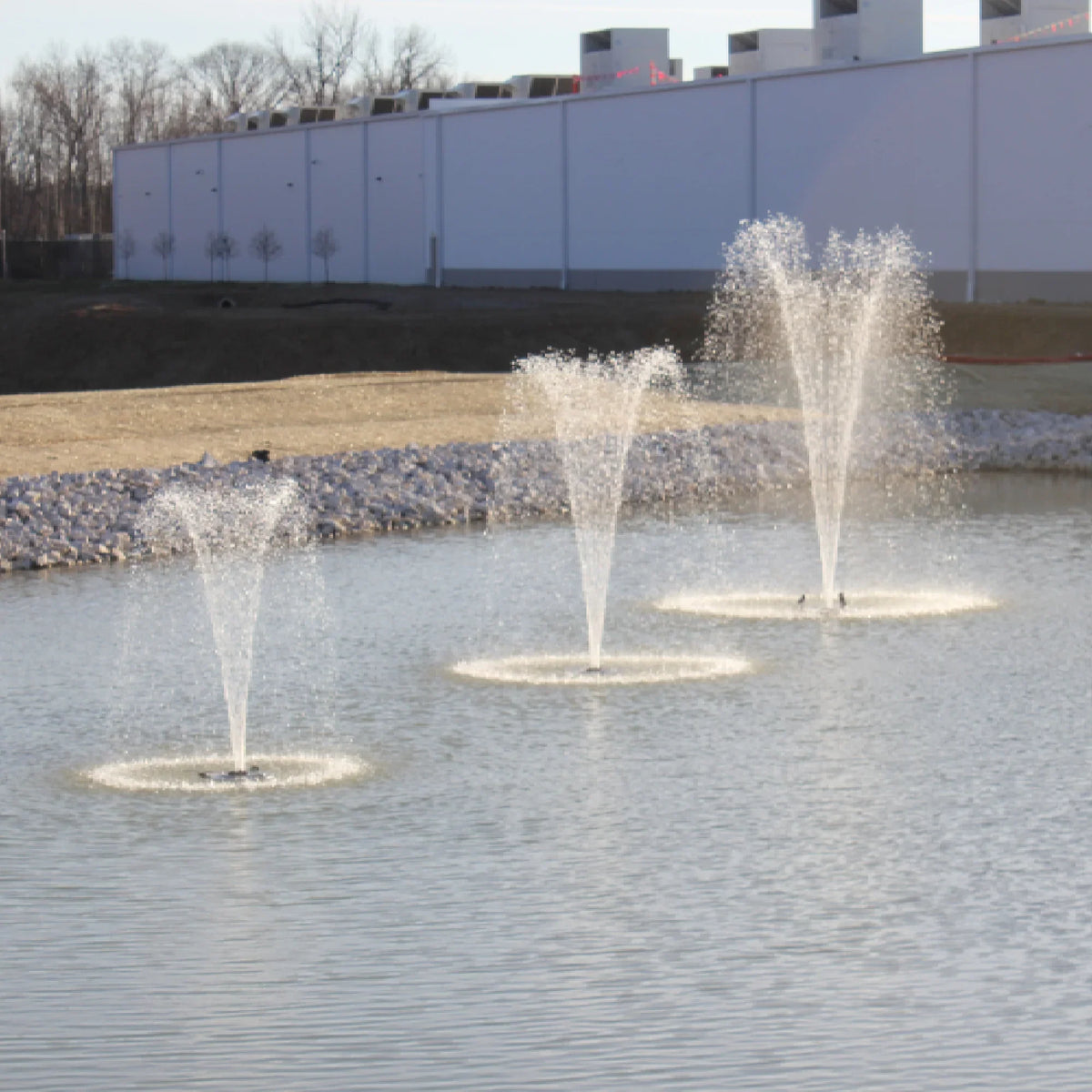 HALF OFF PONDS 1.5 Floating Fountain | 200 foot Cord | 11 Patterns | Color-Changing Lights | Surface Aeration for Ponds | AQF125003X9-200