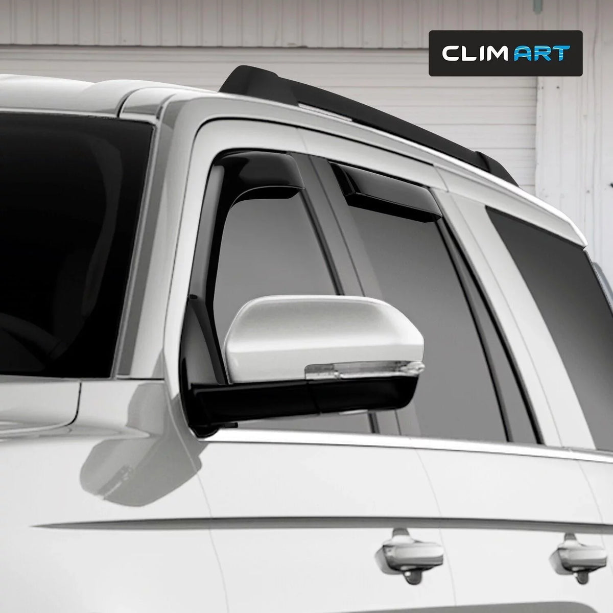 CLIM ART in-Channel Incredibly Sturdy Rain Guards Compatible with Ford Expedition 2018-2024, Original Window Deflectors, Vent Window Visors, Vent Deflector, 4 pcs. - 618291