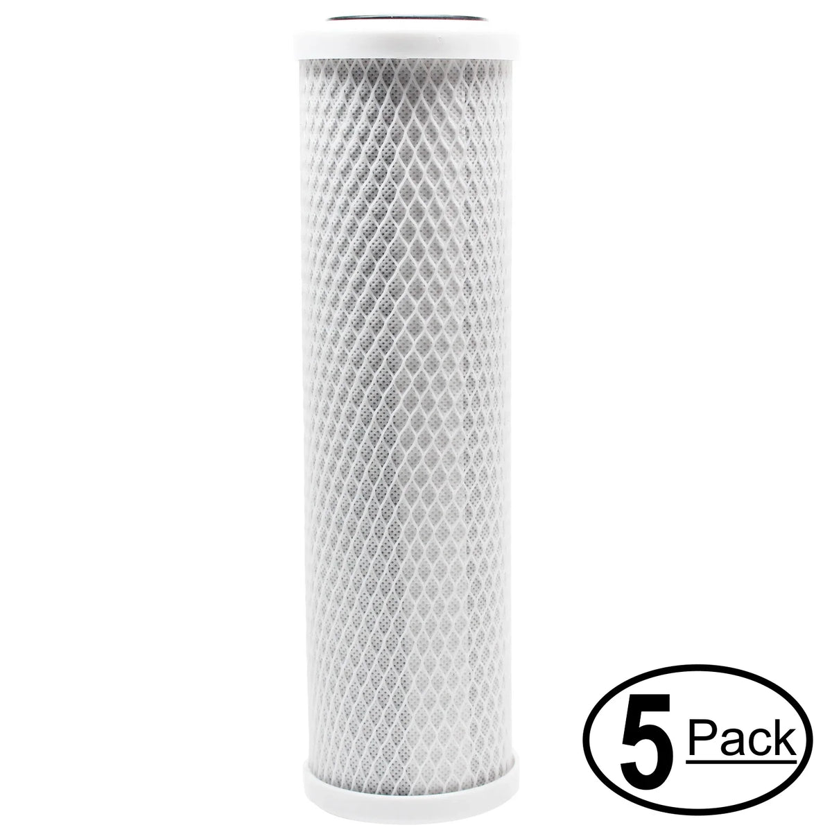 5-Pack Replacement for OmniFIlter OT32 Activated Carbon Block Filter - Universal 10 inch Filter for OmniFIlter Under Sink Liquid Filter - Model OT32 - Denali Pure Brand