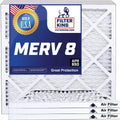Filter King 25x40x1 Air Filter | 4-PACK | MERV 8 HVAC Pleated A/C Furnace Filters | MADE IN USA | Actual Size: 25 x 40 x .75"