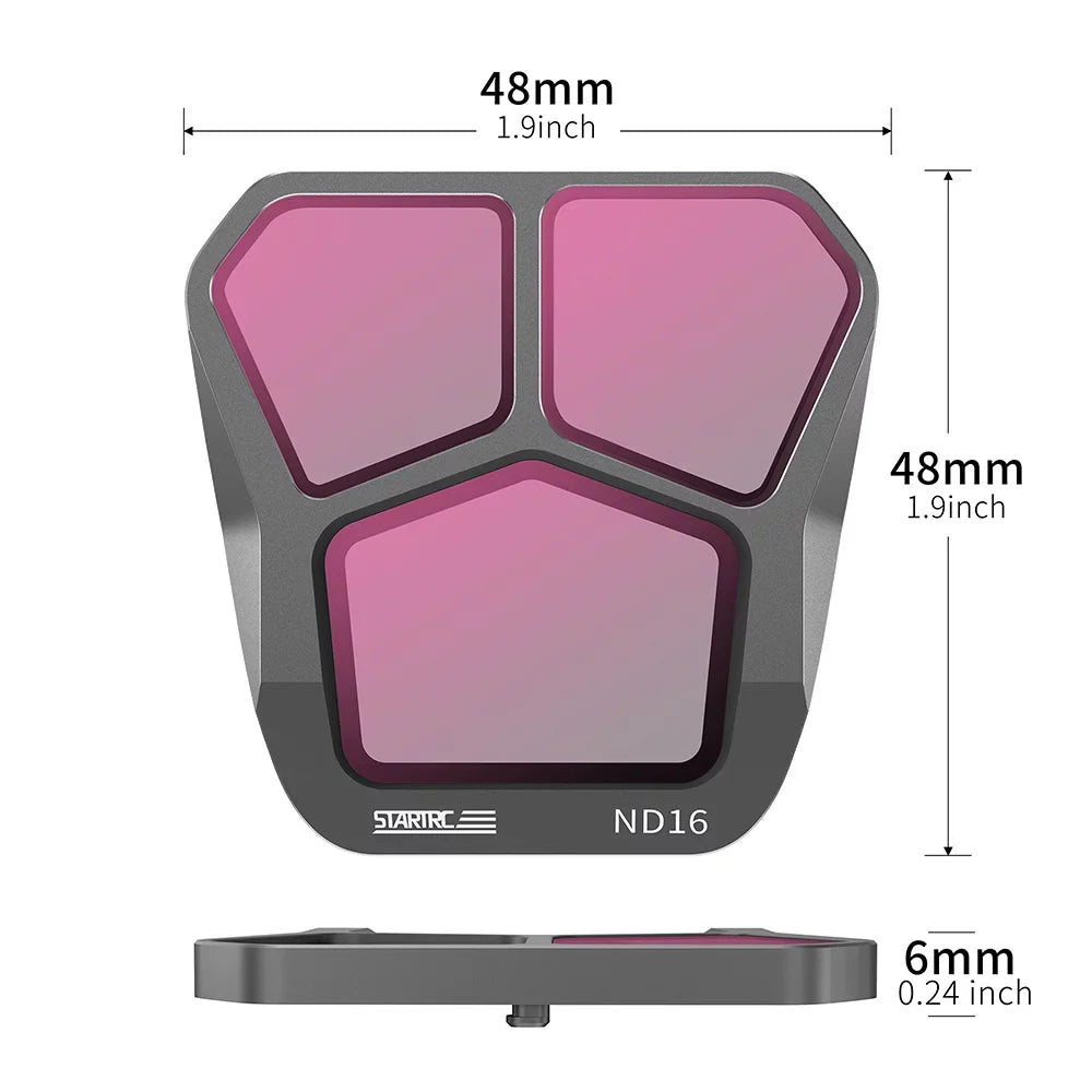 Dadypet Light Filter for DJI Mavic 3 Pro - 4-Pack ND8/16/32/64 Lens Filter Set
