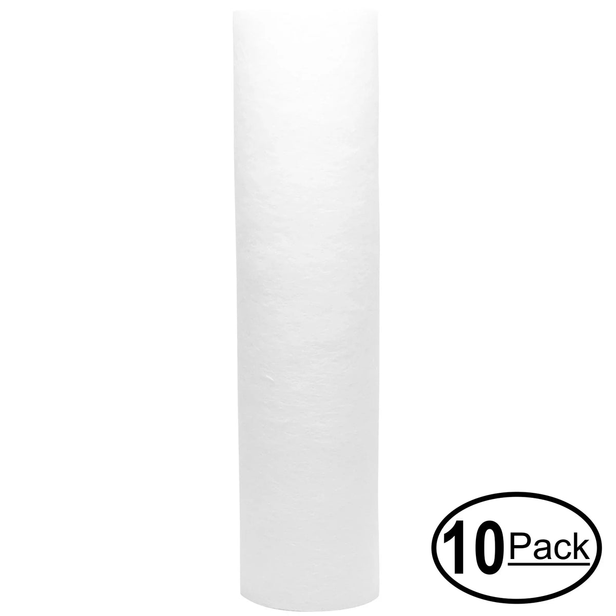 10-Pack Replacement for PurePro FS401-S Polypropylene Sediment Filter - Universal 10-inch 5-Micron Cartridge for PurePro Aquarium RO with pressure gauge: FS401-S - Denali Pure Brand