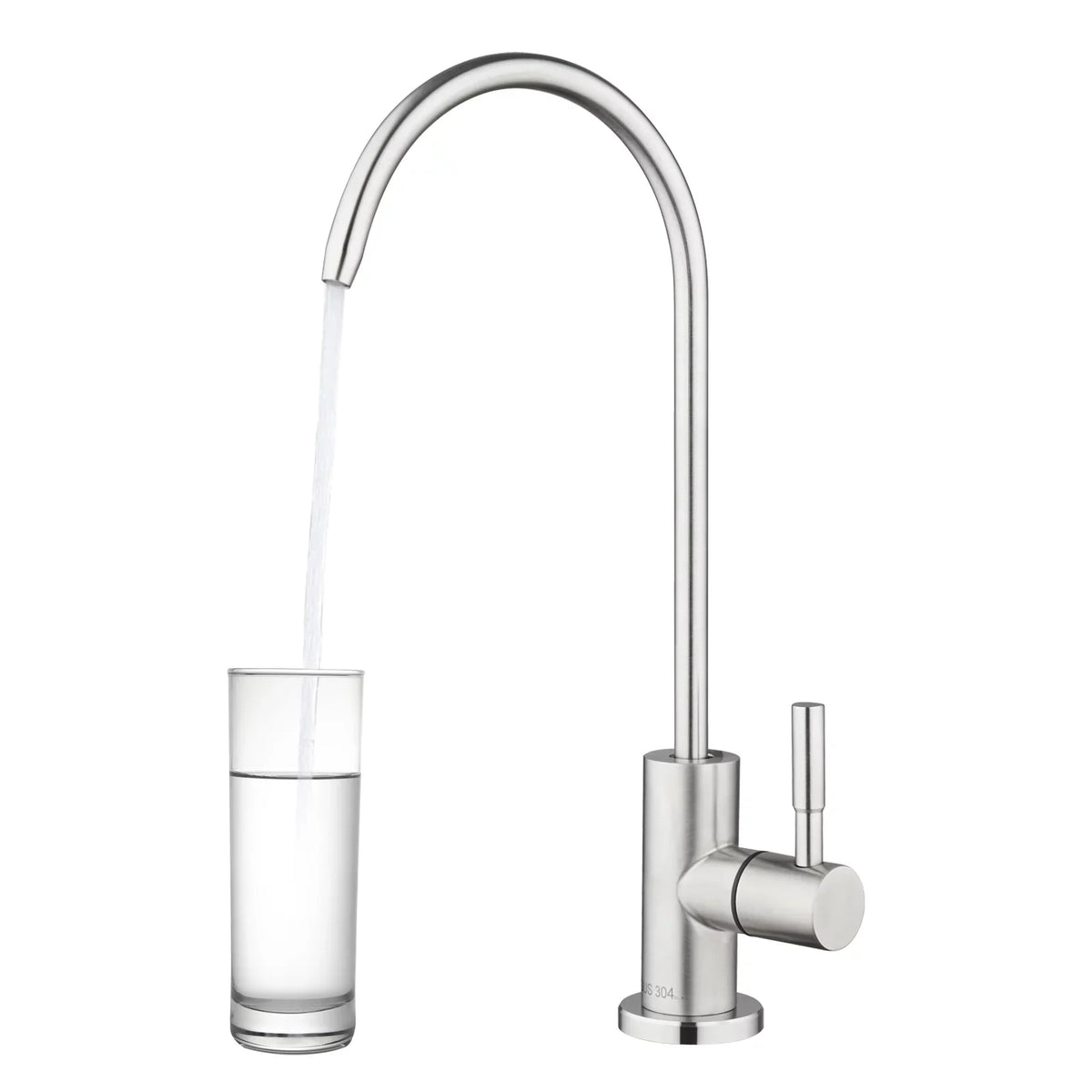 Kitchen Liquid Filter Faucet(2022NEW)100% Lead-Free Drinking Liquid Faucet Fits Most Reverse Osmosis Units or Liquid Filtration System in Non-Air Gap, Stainless Steel 304 Body(Brushed Nickel)
