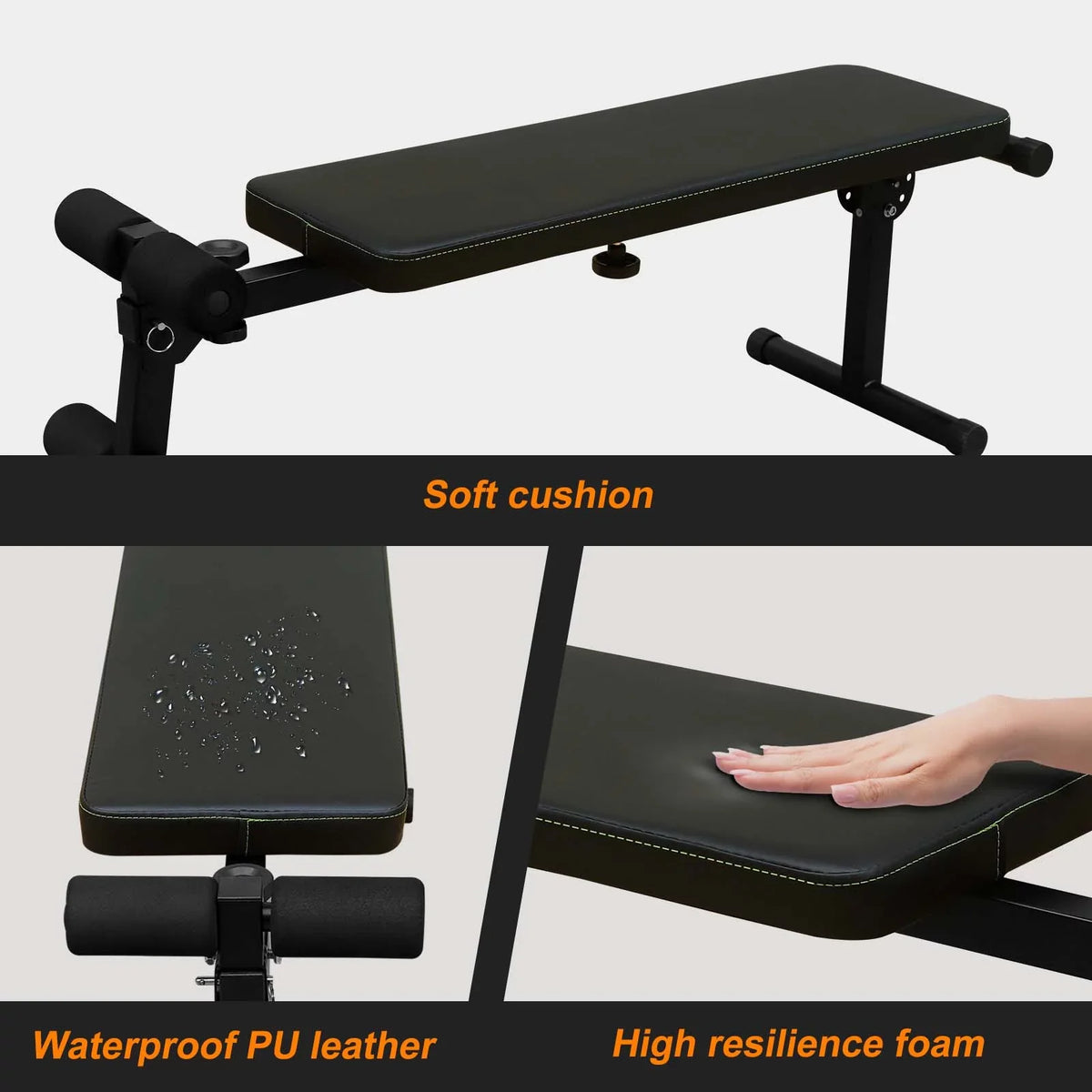 Power Tower Dip Station with Bench Pull Up Bar Stand Adjustable Height Heavy Duty Multi-Function Fitness Training Equipment for Home Office Gym,Steel
