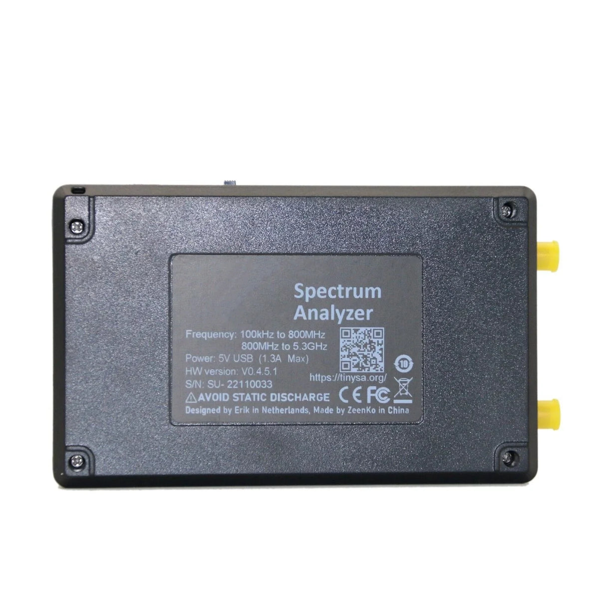 For TinySA ULTRA Handheld Tiny Spectrum Analyzer 4" LCD Touch 100K-5.3GHz