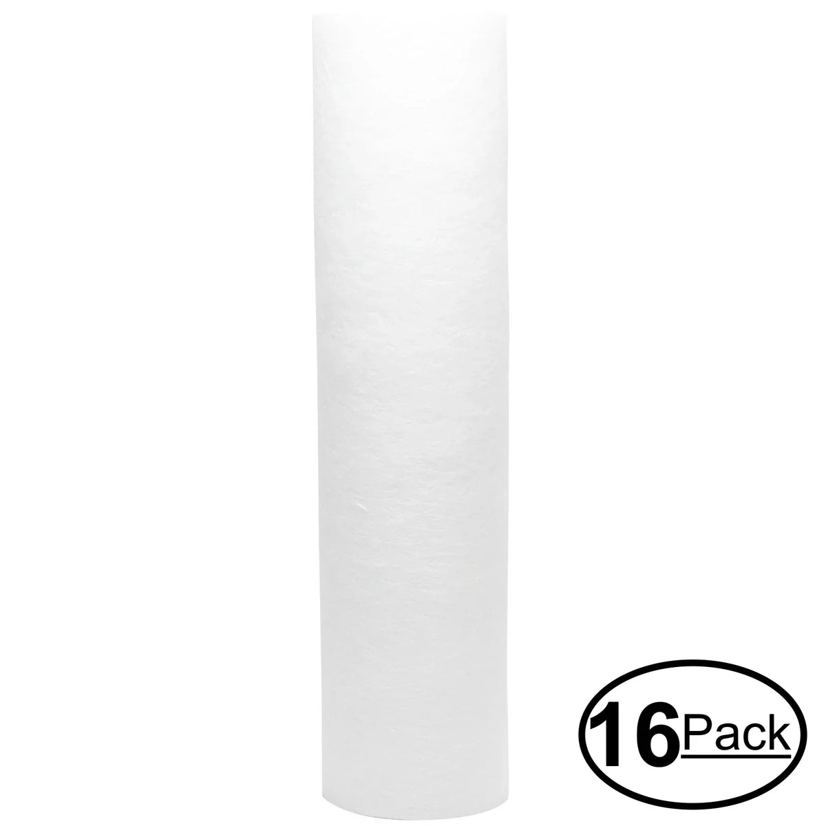 16-Pack Replacement for Woder UltraD Polypropylene Sediment Filter - Universal 10-inch 5-Micron Cartridge for Woder UltraD 2-Stage Submicron Depth Fluid Filtration System - Denali Pure Brand