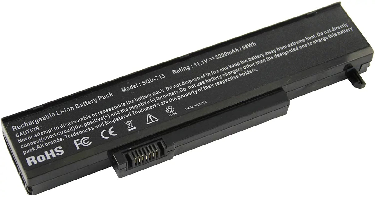 Notebook Battery for Gateway SQU-715 (6-cell, 4800mAh)