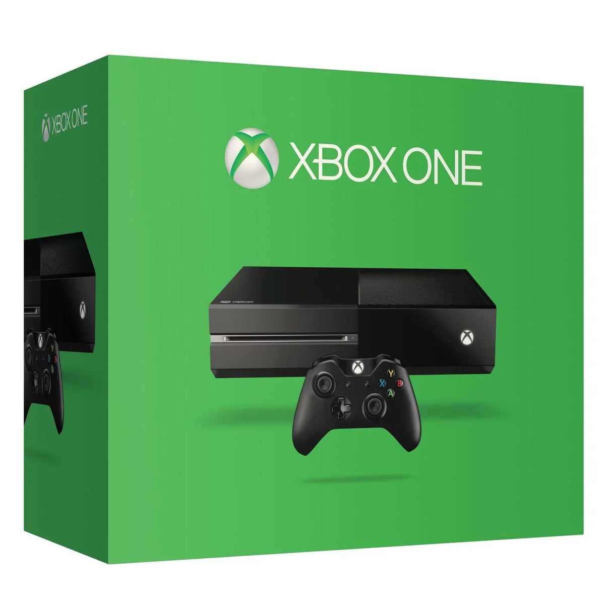 Xbox One Original 500GB Gaming Console Black HDMI Cable 2 Controller Included With GTA V Game BOLT AXTION Bundle Like New