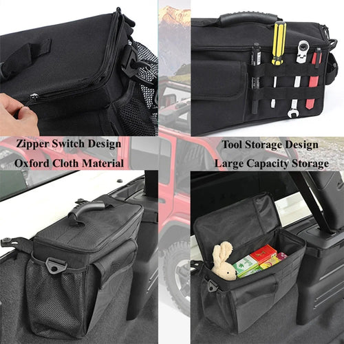 2024 Trunk Bag Rear Tool Organizer Pocket for Jeep JL 4 Doors 2018-2024 Stowing Tidying Interior Accessories