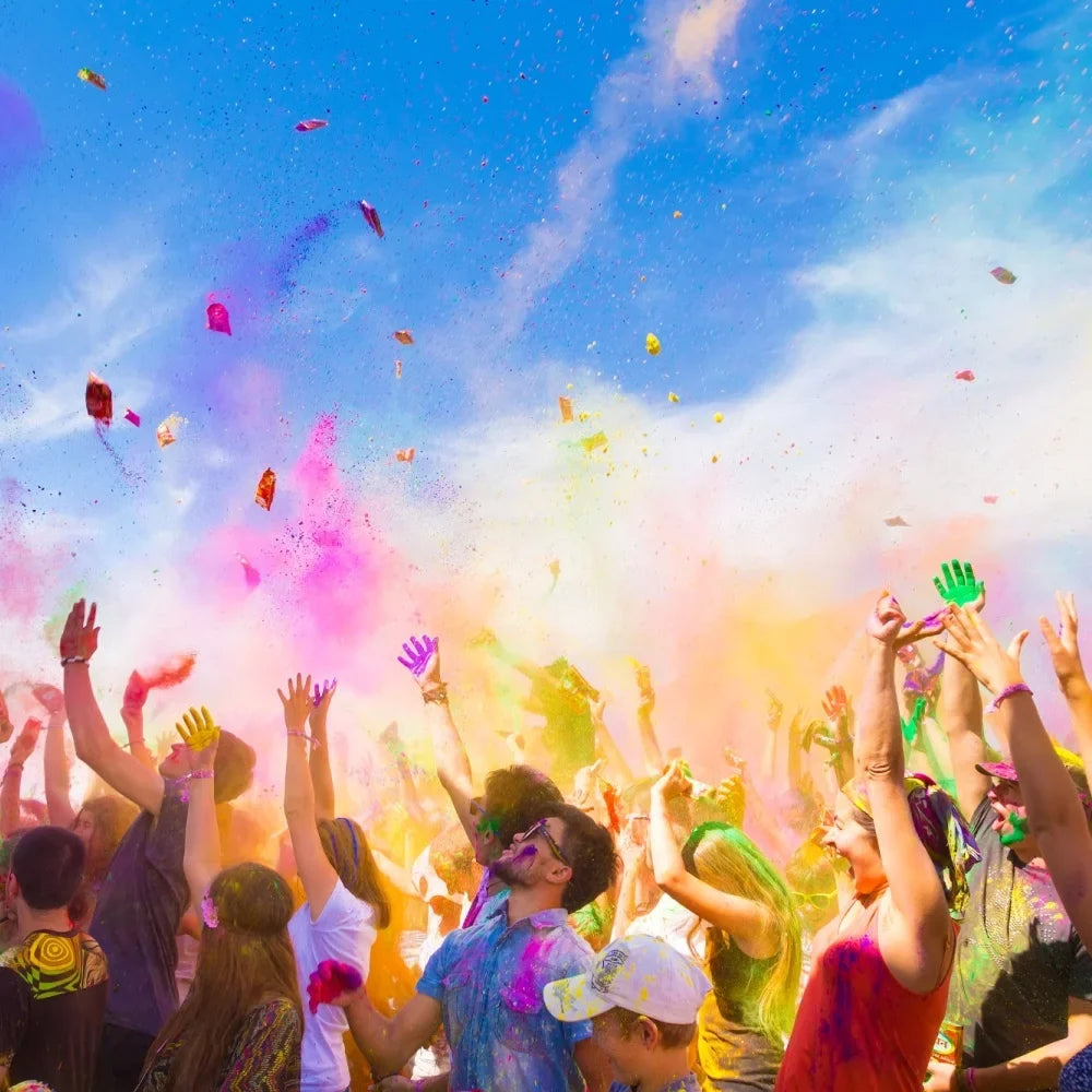 Color Powder Packets - 25 Assorted individual holi color powder packets